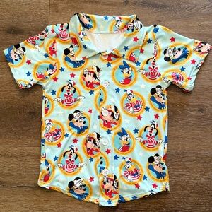 Disney Cruise Sailing Stars Kids Button Down Shirt